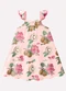 Kyly - Vestido Infantil Menina em Algodão Branco - variação: Rosa