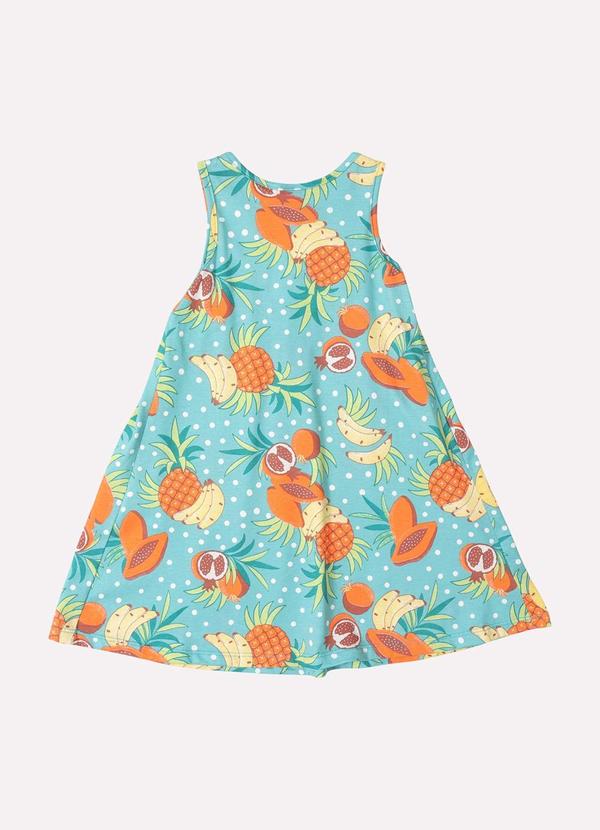 Kyly - Vestido Infantil Menina em Algodão Verde 3