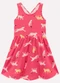 Kyly - Vestido Infantil Menina em Algodão Preto - variação: Vermelho