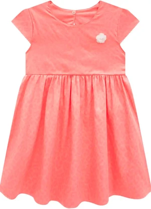 Milon - Vestido Infantil Menina em Cetim Rosa - MILON