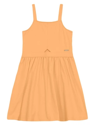 Brandili - Vestido Infantil Menina em Cotton Amarelo - BRANDILI