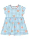 Brandili - Vestido Infantil Menina em Cotton Azul - variação: Azul