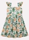 Kyly - Vestido Infantil Menina em Cotton Azul - variação: Bege
