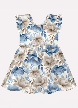 Milon - Vestido Infantil Menina em Cotton Branco - MILON