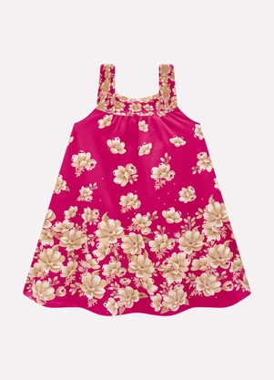 Vestido Infantil Menina em Cotton Milon (Rosa) - MILON