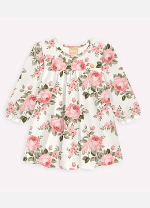 Milon - Vestido Infantil Menina em Cotton Off White - MILON