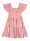 Brandili - Vestido Infantil Menina em Cotton Bege - variação: Rosa