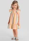 Brandili - Vestido Infantil Menina em Cotton Bege - variação: Rosa