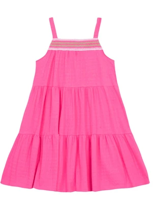 Brandili - Vestido Infantil Menina em Cotton Rosa - BRANDILI