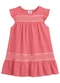 Brandili - Vestido Infantil Menina em Cotton Verde - variação: Rosa