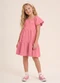 Brandili - Vestido Infantil Menina em Cotton Rosa - variação: Rosa