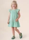 Brandili - Vestido Infantil Menina em Cotton Verde - variação: Verde