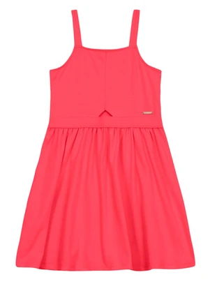 Brandili - Vestido Infantil Menina em Cotton Vermelho - BRANDILI