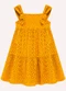 Nanai - Vestido Infantil Menina em Laise Amarelo - variação: Amarelo