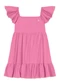 Brandili - Vestido Infantil Menina em Jeans Azul - variação: Rosa