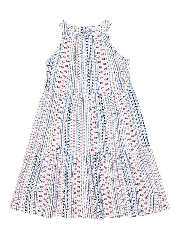 Alakazoo - Vestido Infantil Menina em Malha Boho Rosa