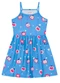Brandili - Vestido Infantil Menina em Meia Malha Azul - variação: Azul