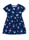 Brandili - Vestido Infantil Menina em Meia Malha Bege - variação: Azul