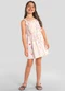 Brandili - Vestido Infantil Menina em Meia Malha Azul - variação: Bege