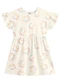 Brandili - Vestido Infantil Menina em Meia Malha Bege - variação: Bege