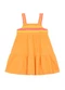 Brandili - Vestido Infantil Menina em Meia Malha Laranja - variação: Laranja