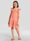 Brandili - Vestido Infantil Menina em Meia Malha Bege - variação: Laranja