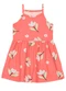 Brandili - Vestido Infantil Menina em Meia Malha Azul - variação: Rosa