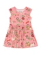 Brandili - Vestido Infantil Menina em Meia Malha Laranja - variação: Rosa