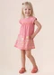 Brandili - Vestido Infantil Menina em Meia Malha Azul - variação: Rosa