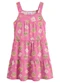 Brandili - Vestido Infantil Menina em Meia Malha Azul - variação: Rosa