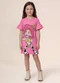 Brandili - Vestido Infantil Menina em Meia Malha Preto - variação: Rosa