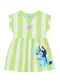 Brandili - Vestido Infantil Menina em Meia Malha Rosa - variação: Verde