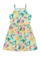Brandili - Vestido Infantil Menina em Meia Malha Azul - variação: Verde