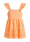 Brandili - Vestido Infantil Menina em Moletinho Azul - variação: Rosa