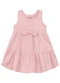 Brandili - Vestido Infantil Menina em Moletinho Laranja - variação: Rosa