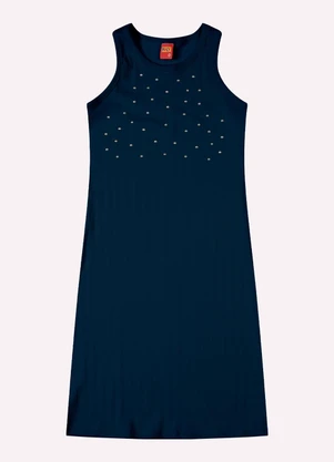 Kyly - Vestido Infantil Menina em Ribana Marinho - KYLY