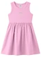 Brandili - Vestido Infantil Menina em Ribana Verde - variação: Rosa
