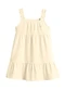 Mundi - Vestido Infantil Menina em Tricot Bege - variação: Bege