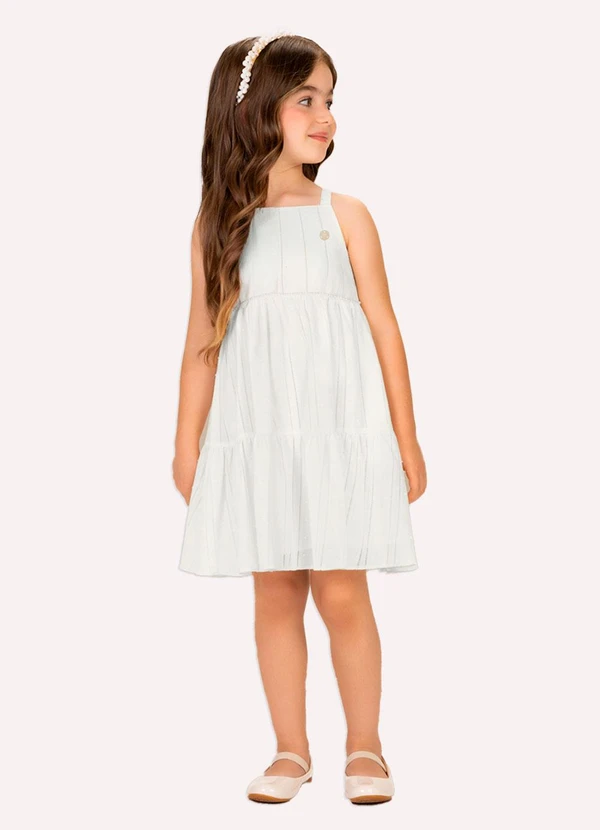 Milon - Vestido Infantil Menina em VoilBege