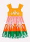 Nanai - Vestido Infantil Menina Estampa Laranja - variação: Amarelo