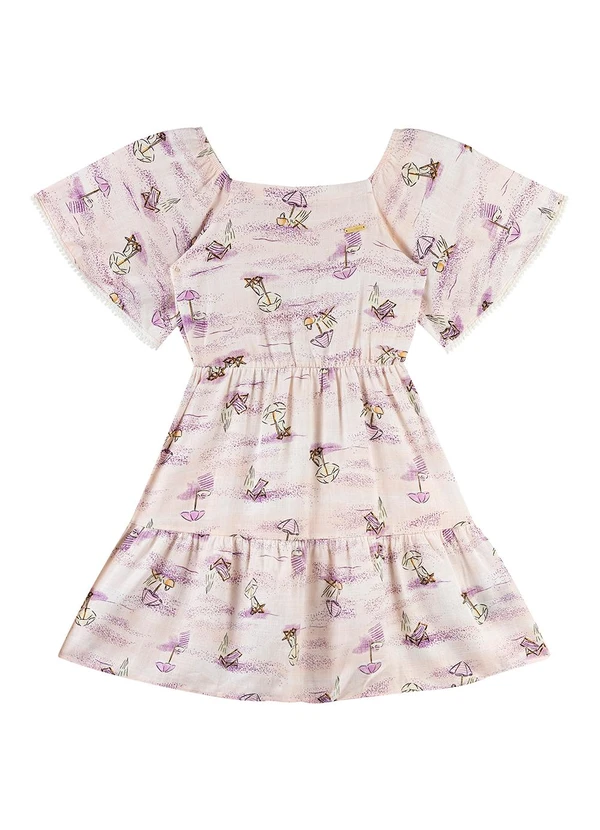 Colorittá - Vestido Infantil Menina Estampa Colorittá Rosa 3