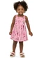 Elian - Vestido Infantil Menina Estampa Fresh Verde - variação: Rosa