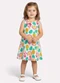 Kyly - Vestido Infantil Menina Estampa Frutas Rosa - variação: Cinza