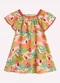 Nanai - Vestido Infantil Menina Estampa Laranja - variação: Laranja