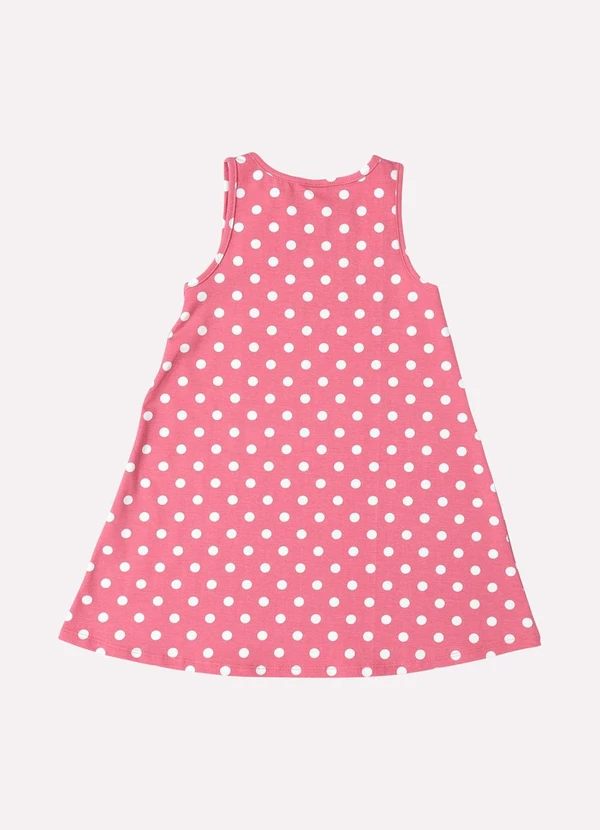 Kyly - Vestido Infantil Menina Estampa Poá Vermelho 3