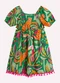 Nanai - Vestido Infantil Menina Estampa Verde - variação: Verde