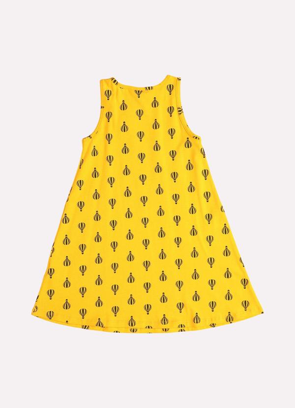 Kyly - Vestido Infantil Menina Estampado Amarelo 3