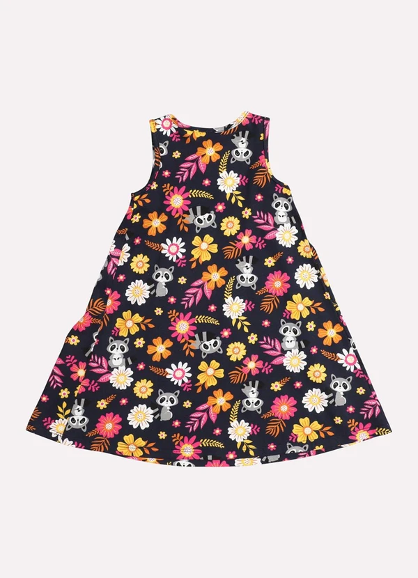 Kyly - Vestido Infantil Menina Estampado Azul 3