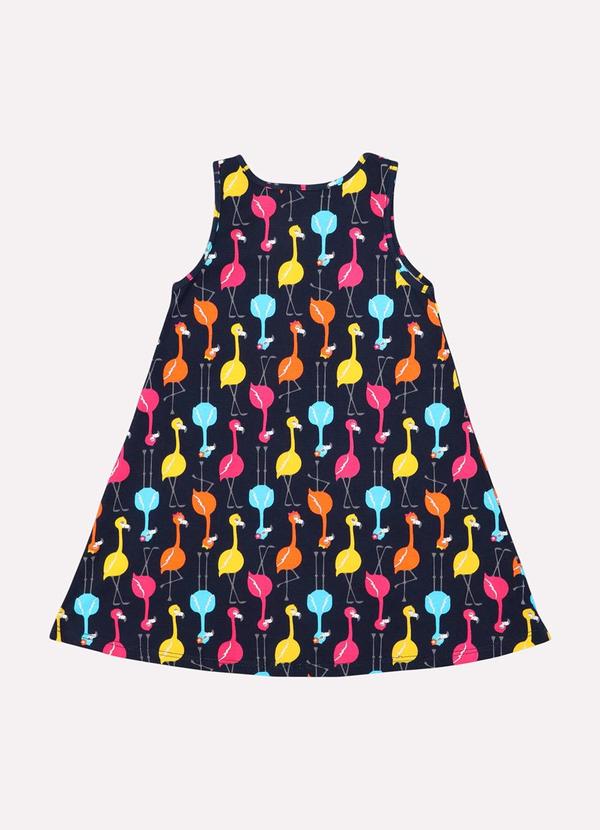 Kyly - Vestido Infantil Menina Estampado Azul 3