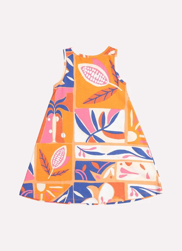 Kyly - Vestido Infantil Menina Estampado Azul 3